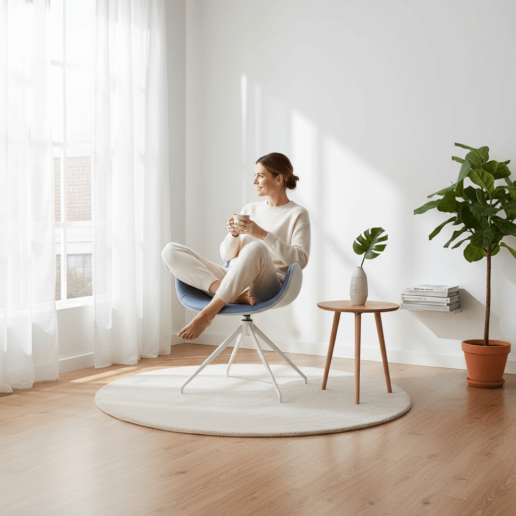 【查爾斯曲線椅】現代簡約設計 | 人體工學曲線座面