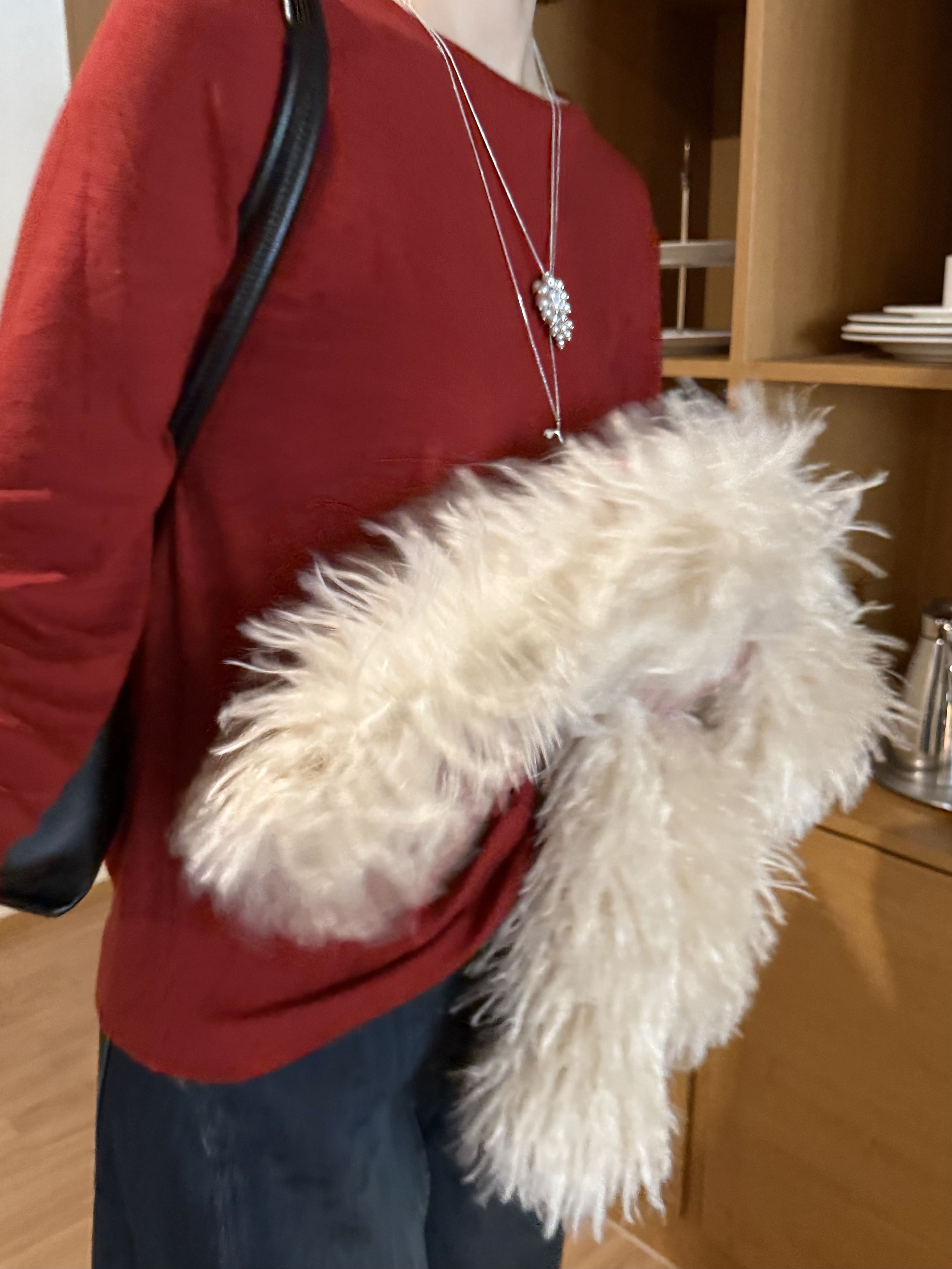 超級爆推!!!一級戰區羊毛天絲圓領衣/8色均碼/紅