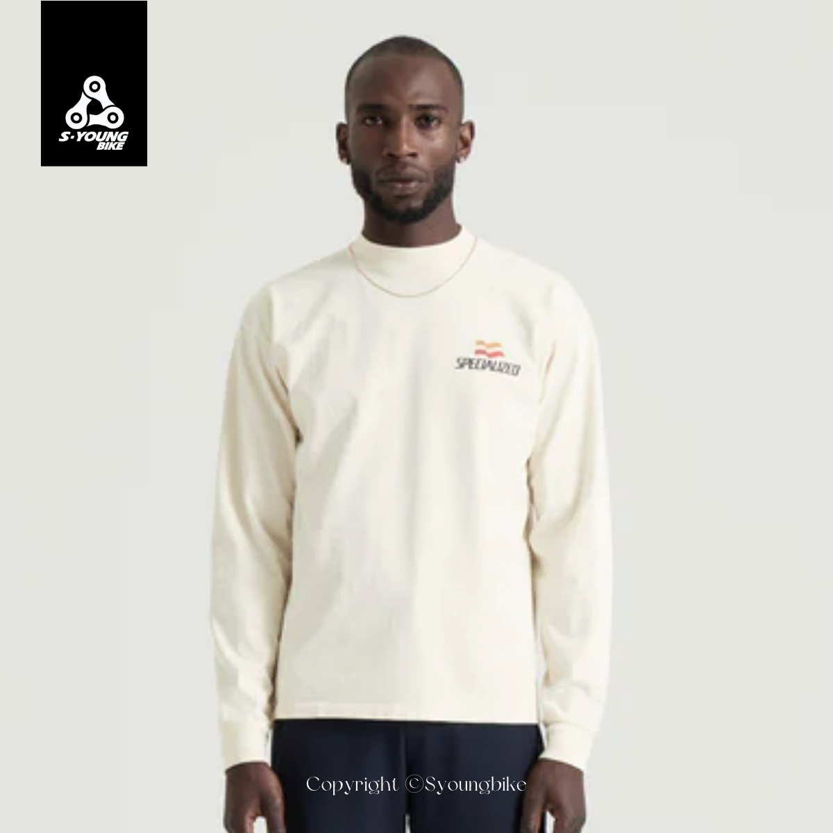 優惠【Specialized】Graphic LS Tee 休閒長T恤 / 燕麥白