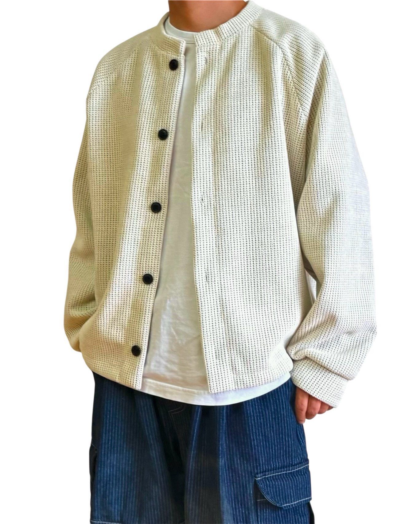 暗直紋開胸外套 WTVR-021JK