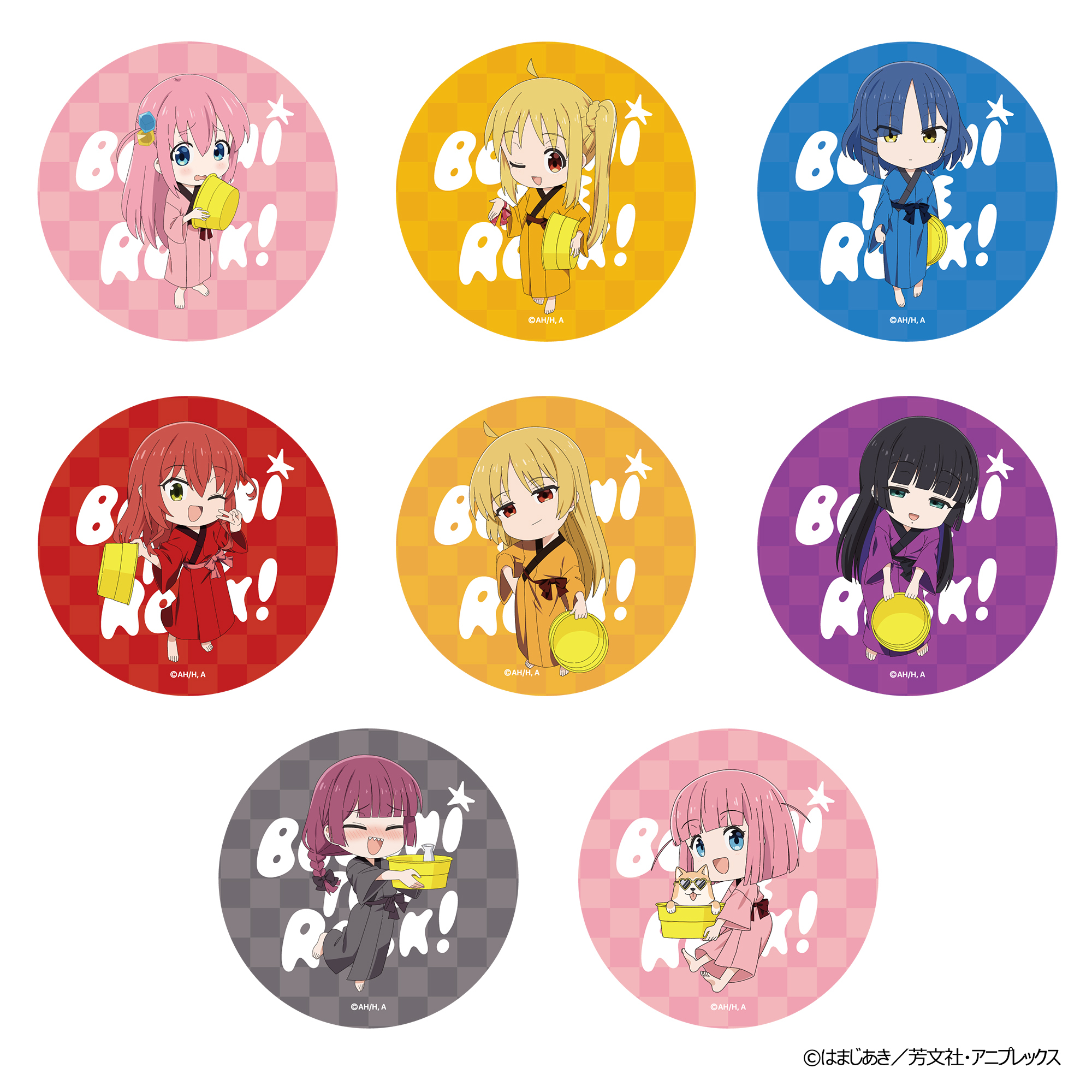 「ACG.GO」「預購」Slow Curve「孤獨搖滾」溫泉浴衣 襟章 BOX