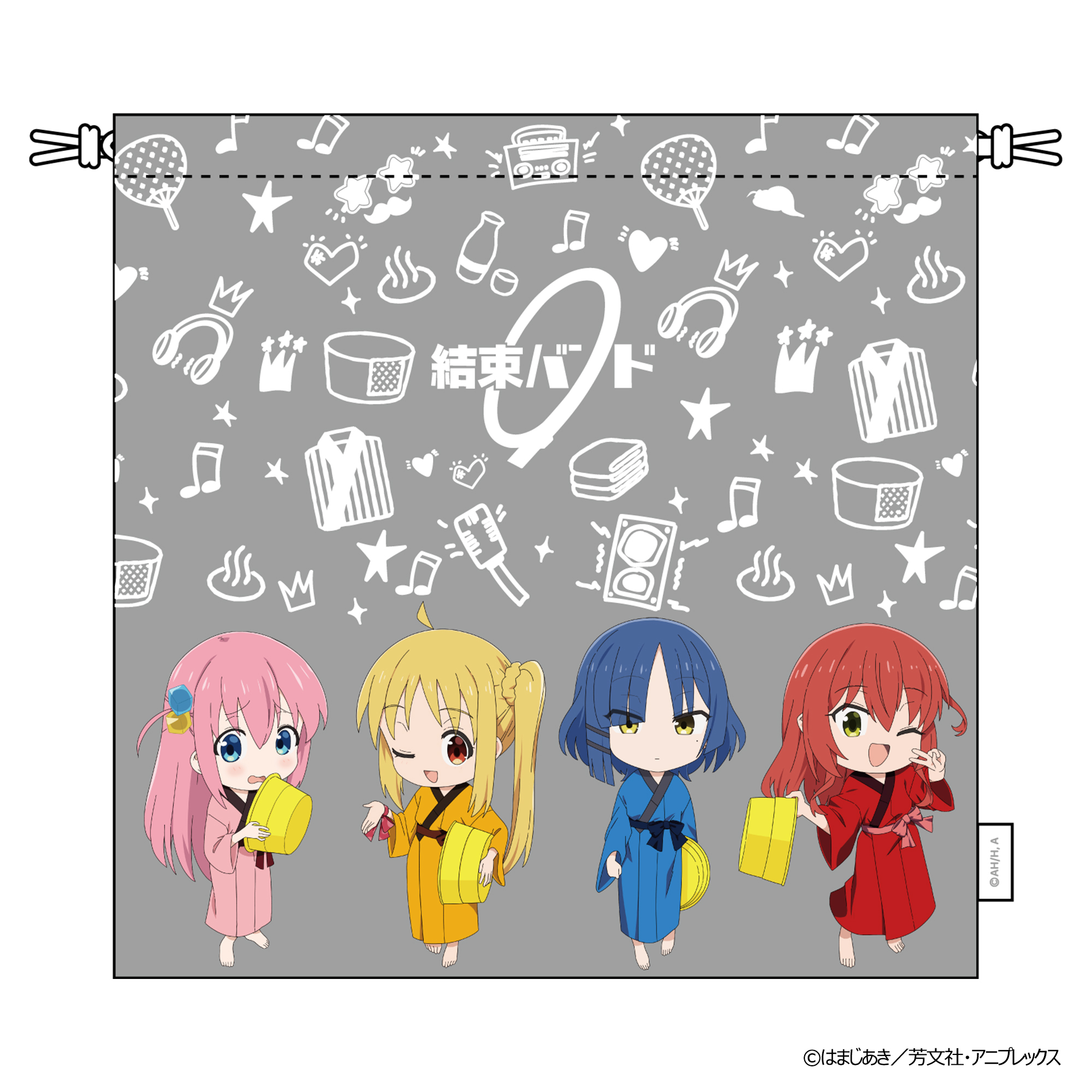 「ACG.GO」「預購」Slow Curve「孤獨搖滾」溫泉浴衣 巾着