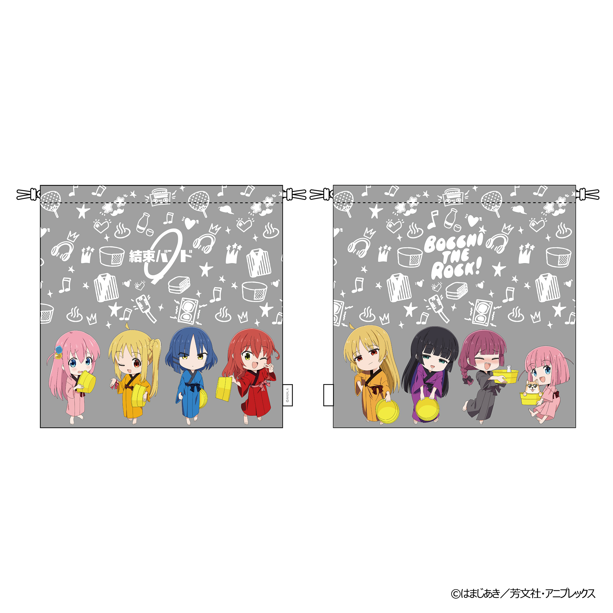 「ACG.GO」「預購」Slow Curve「孤獨搖滾」溫泉浴衣 巾着