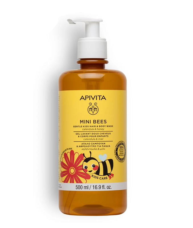 APIVITA 艾蜜塔 Mini Bees 金盞花蜂蜜兒童洗髮沐浴露二合一 500ml