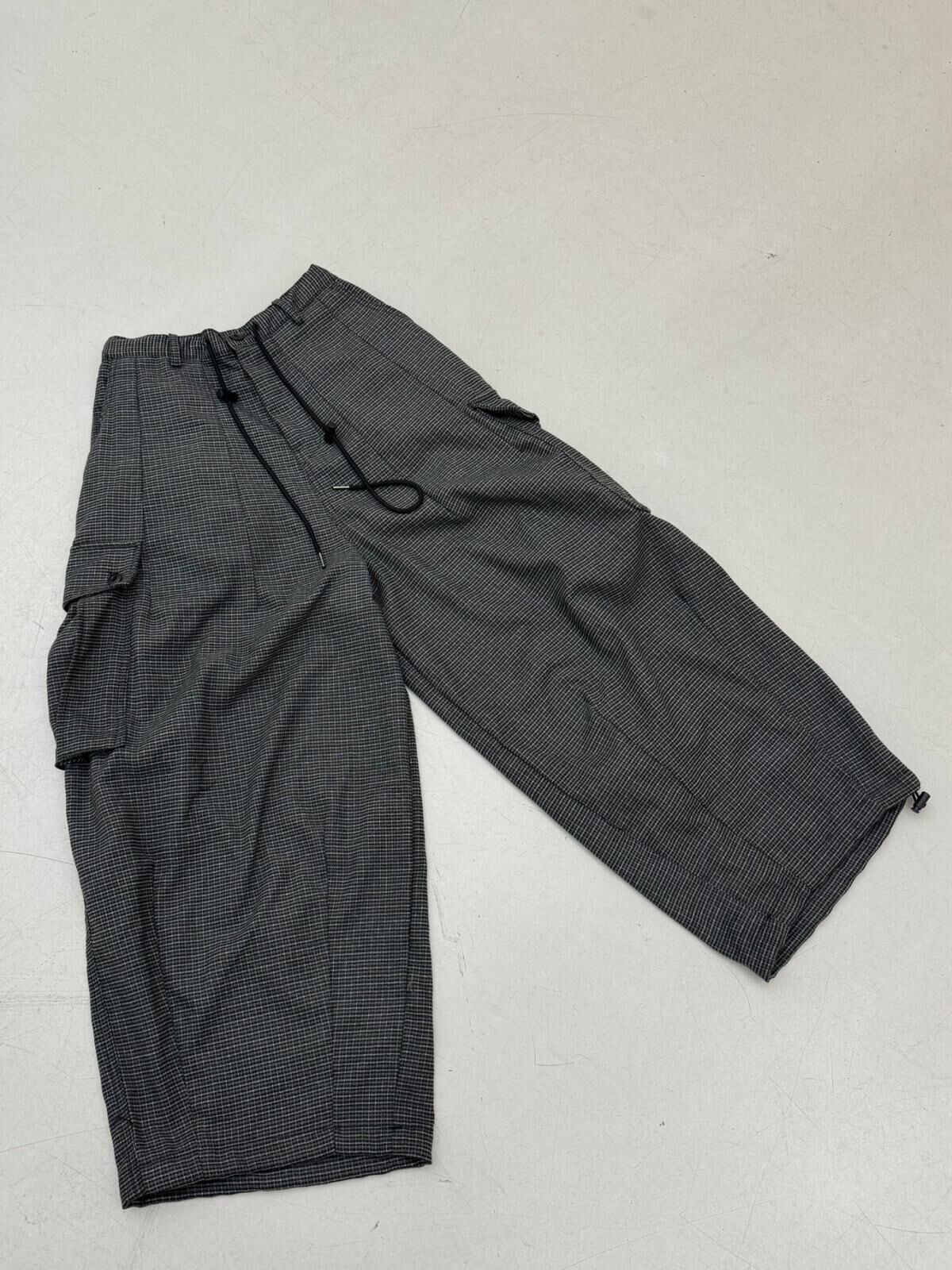 格仔可束腳工裝鬆身褲 FARMERS-112P