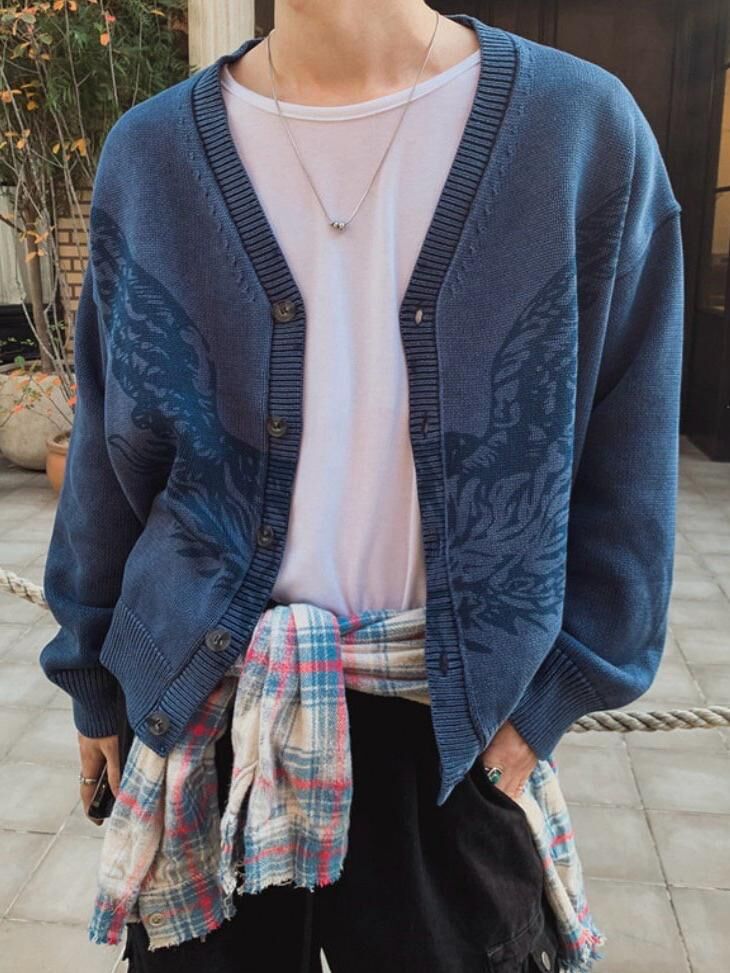 圖案開胸外套 UNUSED-139JK