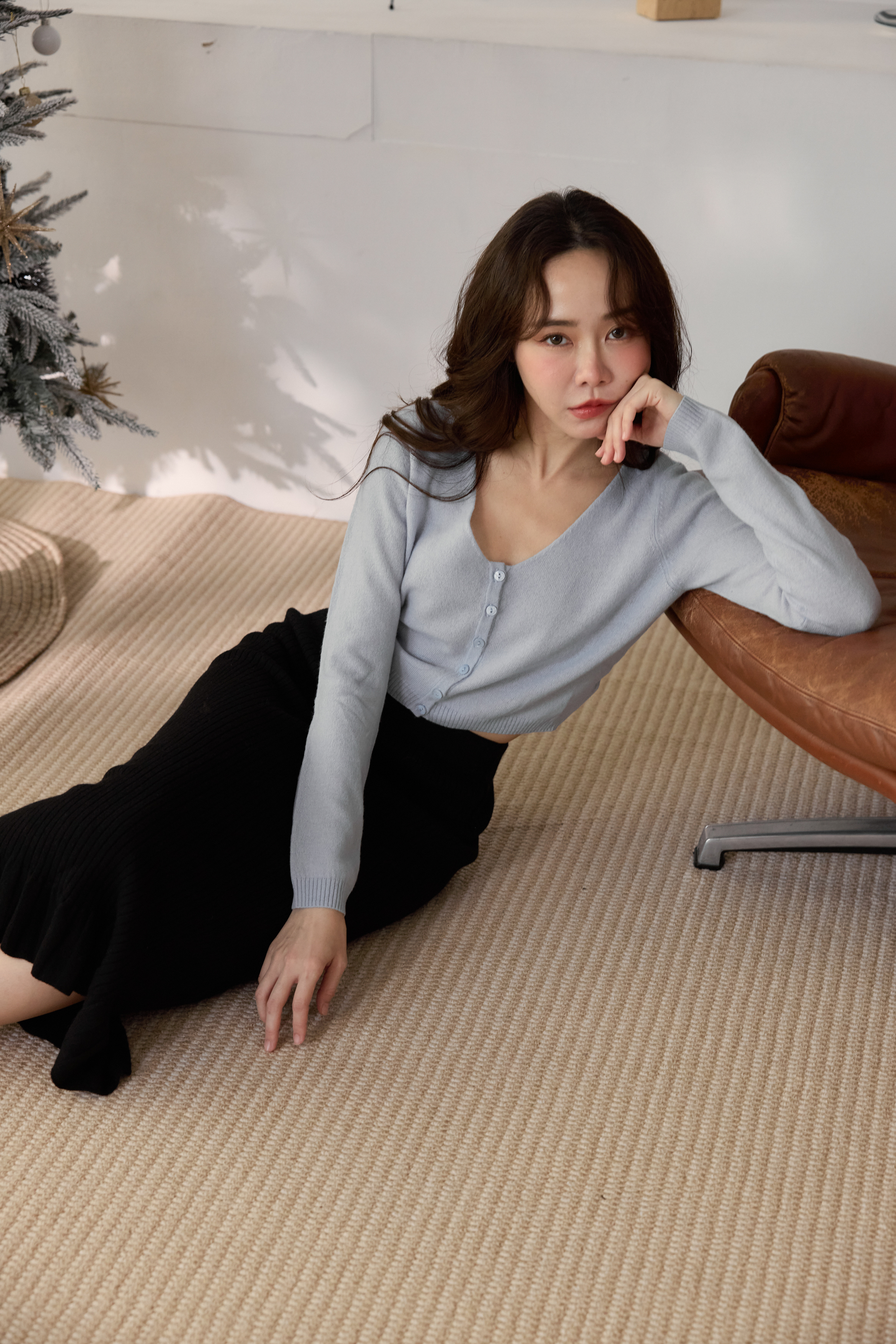 100%暖暖羊Baby Blue針織