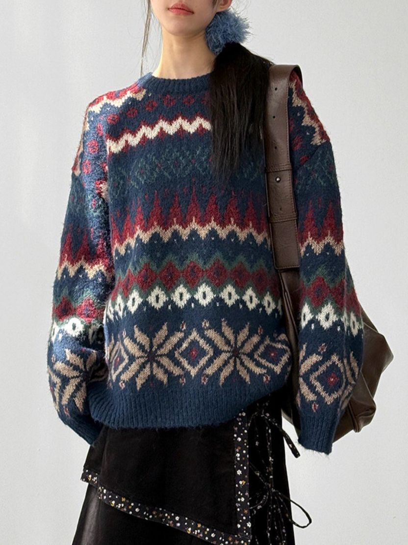 民族花針織衫 UNUSED-141T