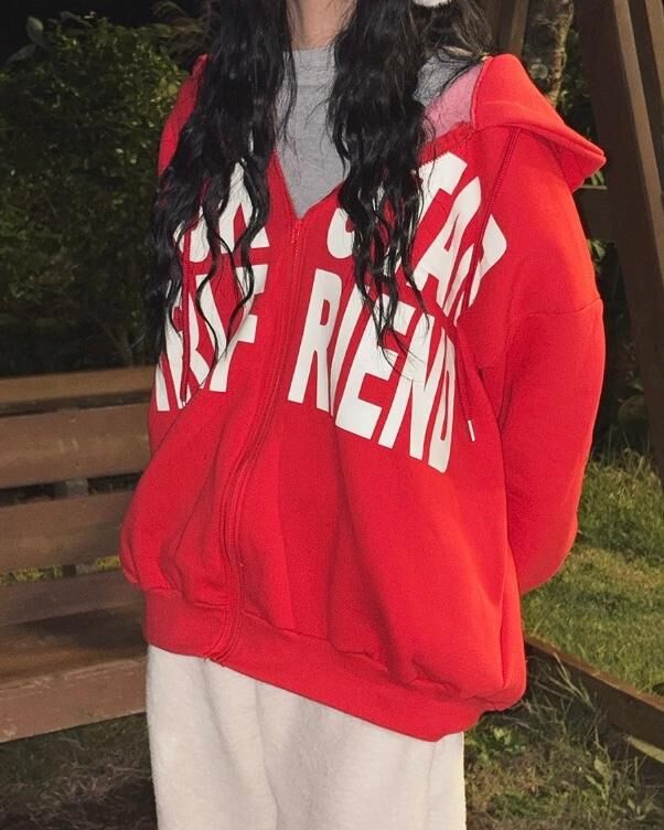 英文字連帽拉鍊外套(薄抓毛底) JK2736