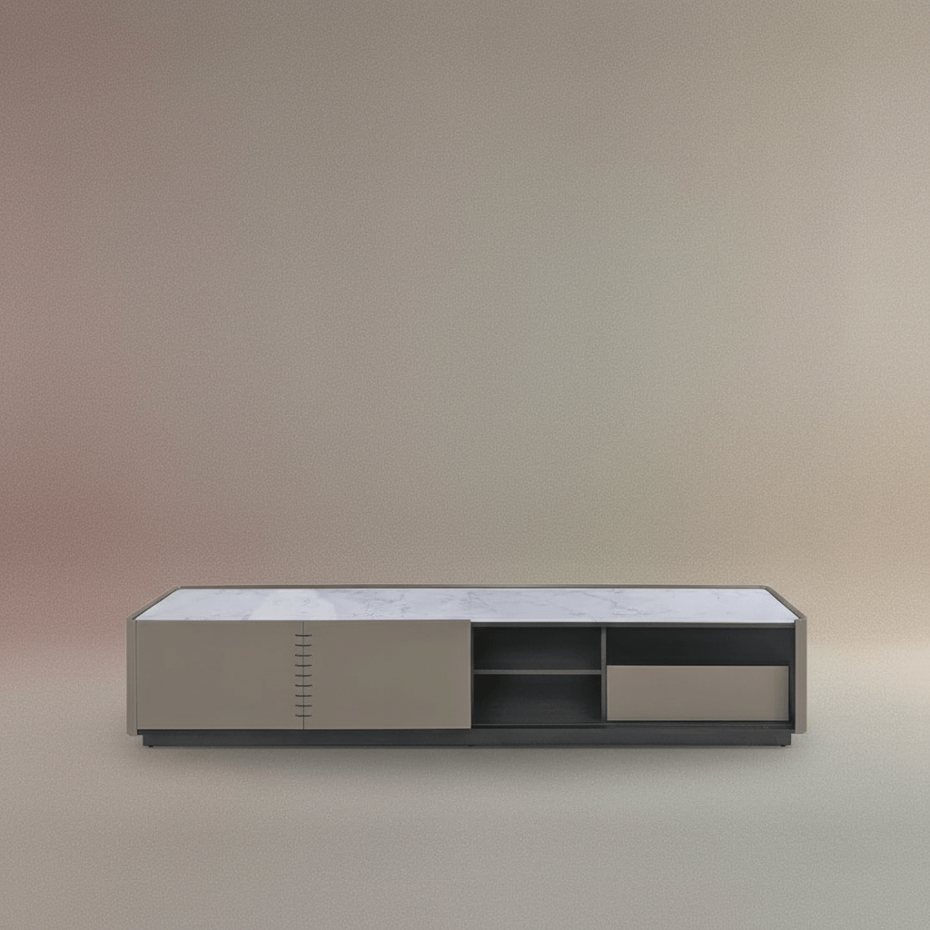 第五大道 輕奢電視櫃 現代簡約設計 | 低矮設計視覺放大空間