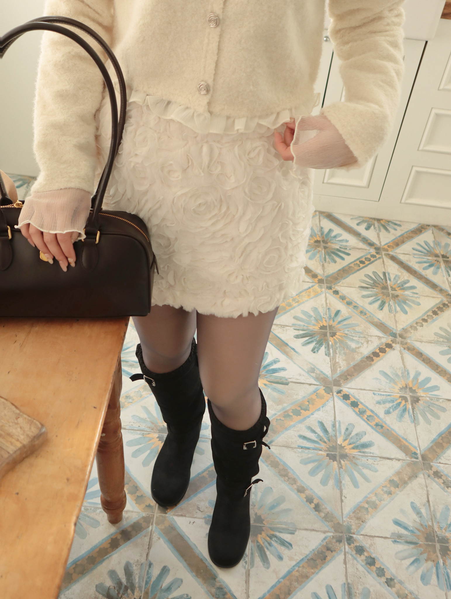 25K105 The Rose 小玫瑰短裙(彈性短褲內裡)