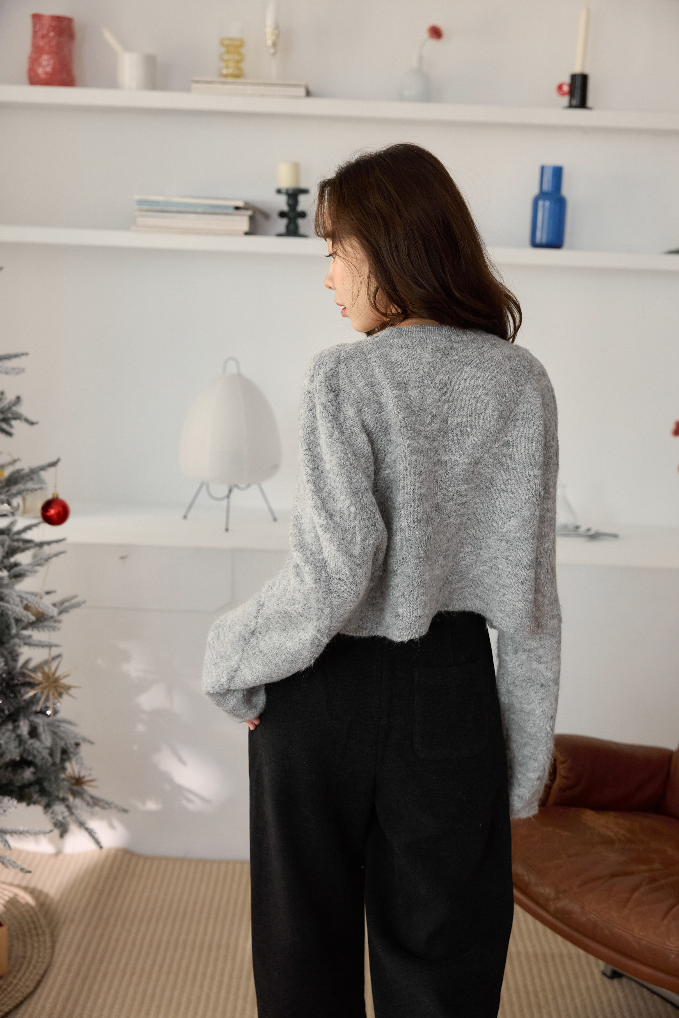 羊毛混紡加厚褲