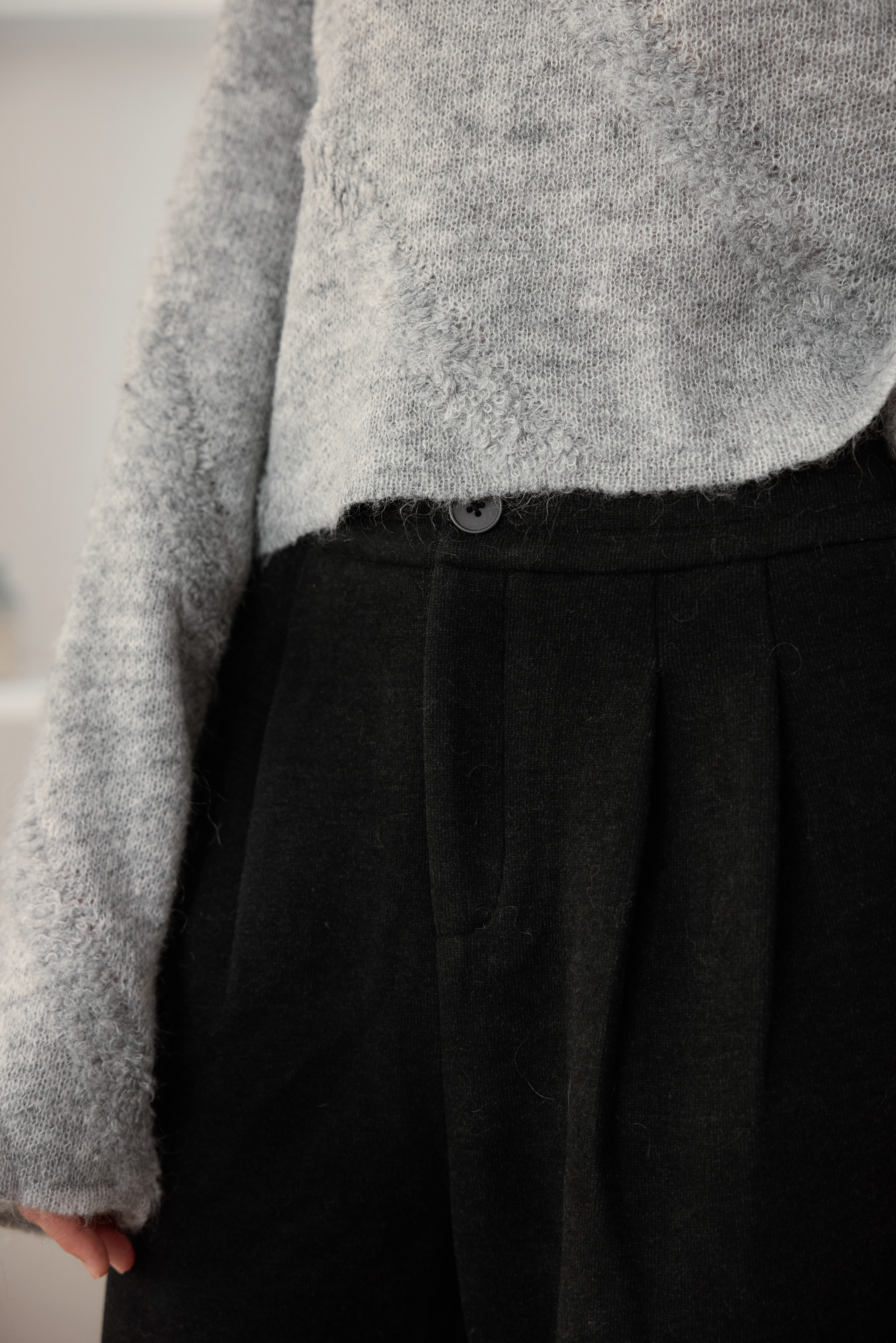 羊毛混紡加厚褲