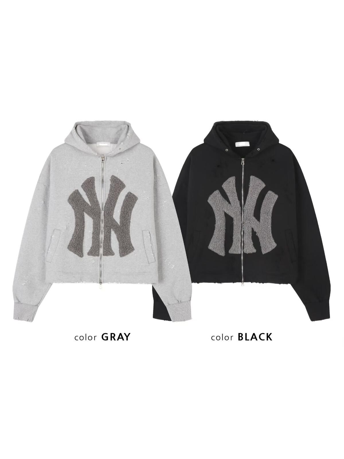 英文字連帽拉鍊外套 APT-009JK