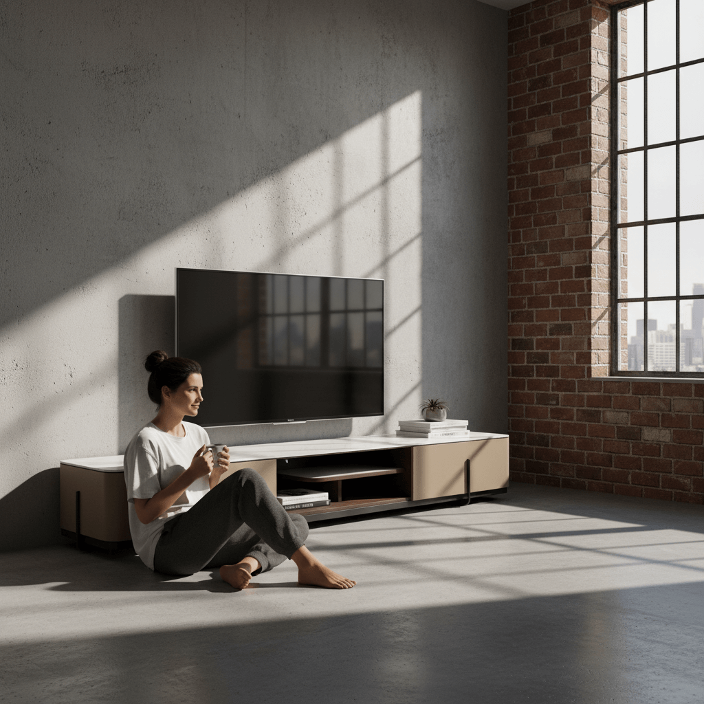 蒙地卡羅 M.C. 電視櫃  輕奢大理石紋檯面