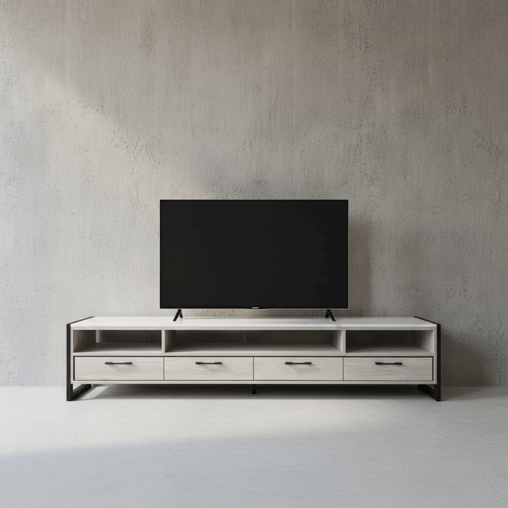 【查理斯堡長廊 】輕奢仿岩板電視櫃 |  簡約現代設計