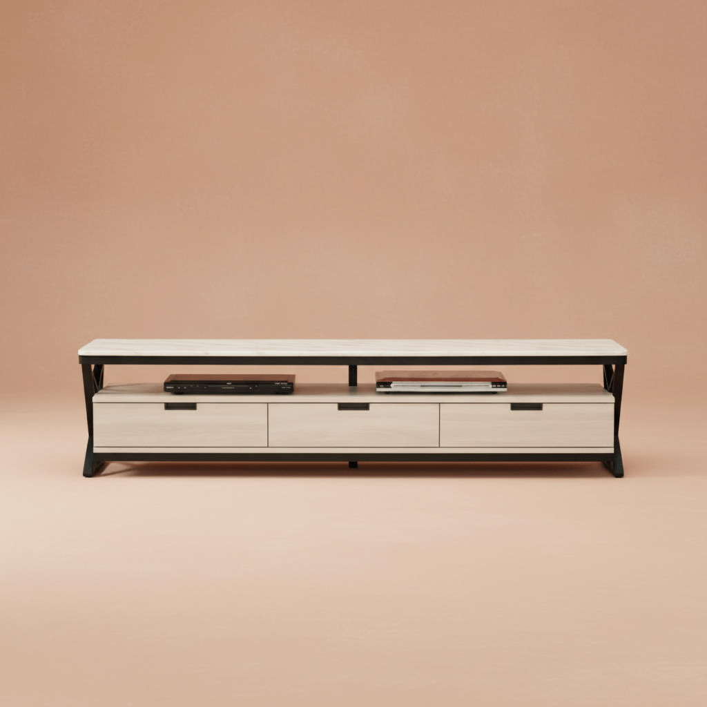 赫本的午後－ 大理石紋路電視櫃