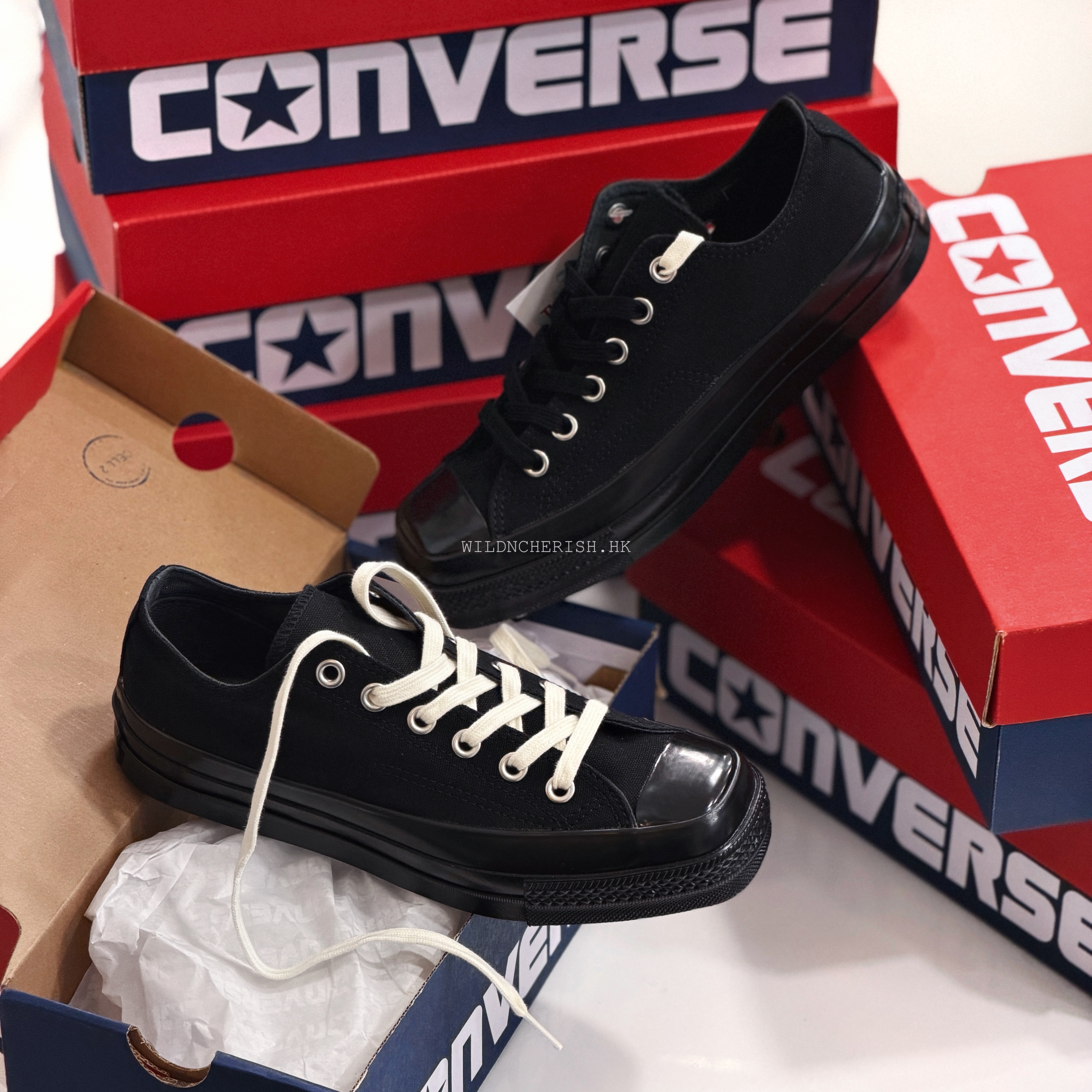 現貨 | Converse All Star Squaretoe OX 方頭 全黑色 日本限定