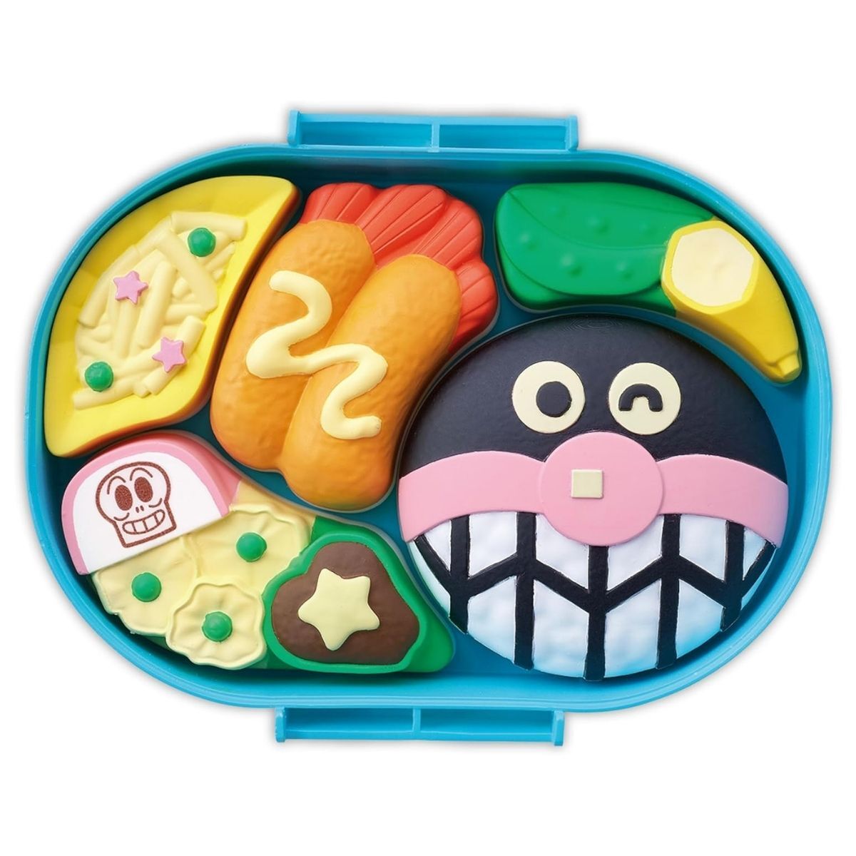 麵包超人便當拼圖 細菌人的炸蝦便當