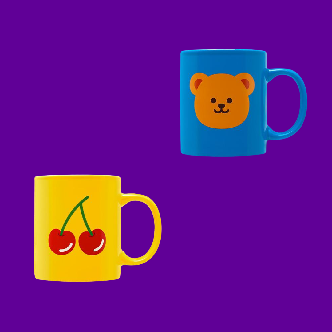 SI014 Wiggle Wiggle 彩色印花陶瓷馬克杯