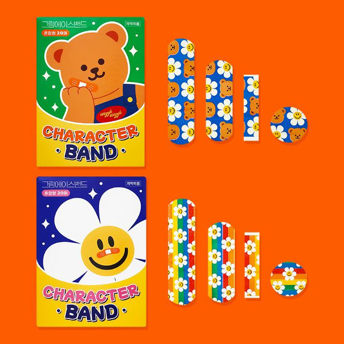 SI017 Wiggle Wiggle 卡通膠布 20枚/盒