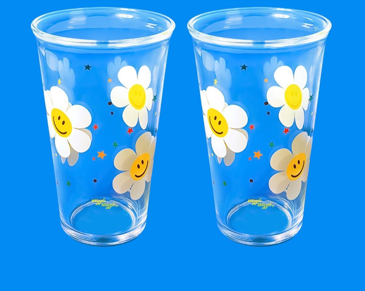 SI037 Wiggle Wiggle x Glasslock 花花玻璃杯 500ml 2件裝