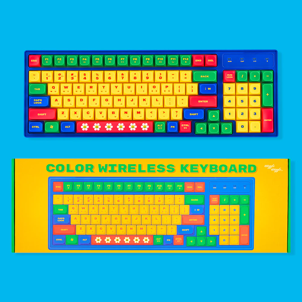 SI038 Wiggle Wiggle 彩色無線鍵盤