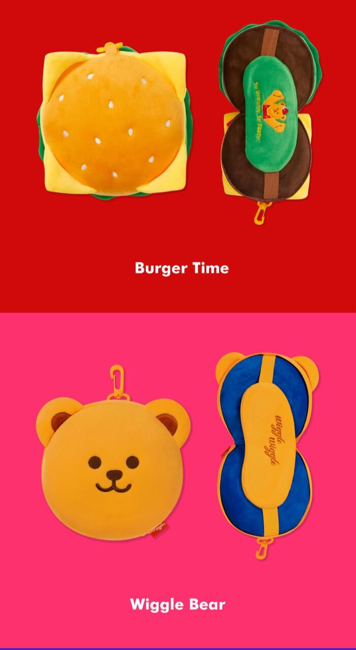 SI046 Wiggle Wiggle 摺疊睡眠頸枕眼罩套裝