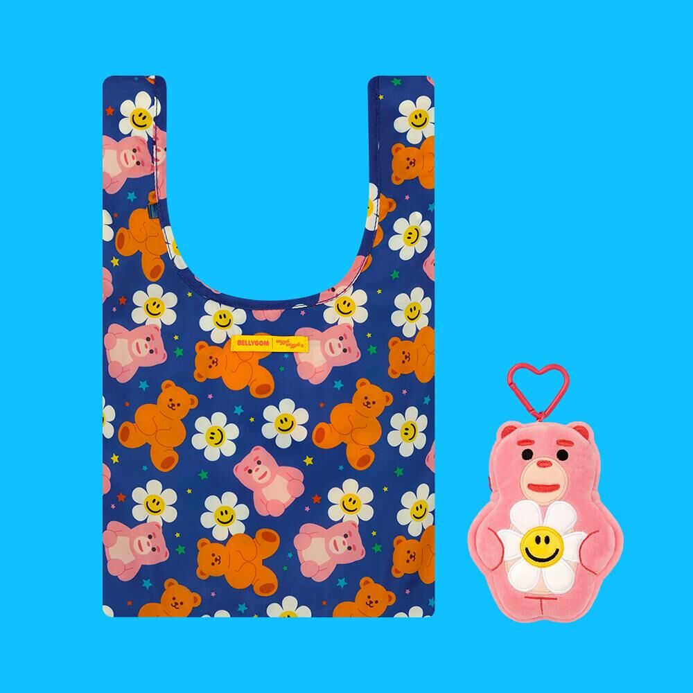 SI044 Wiggle Wiggle x BELLYGOM 購物袋連鎖匙扣套裝