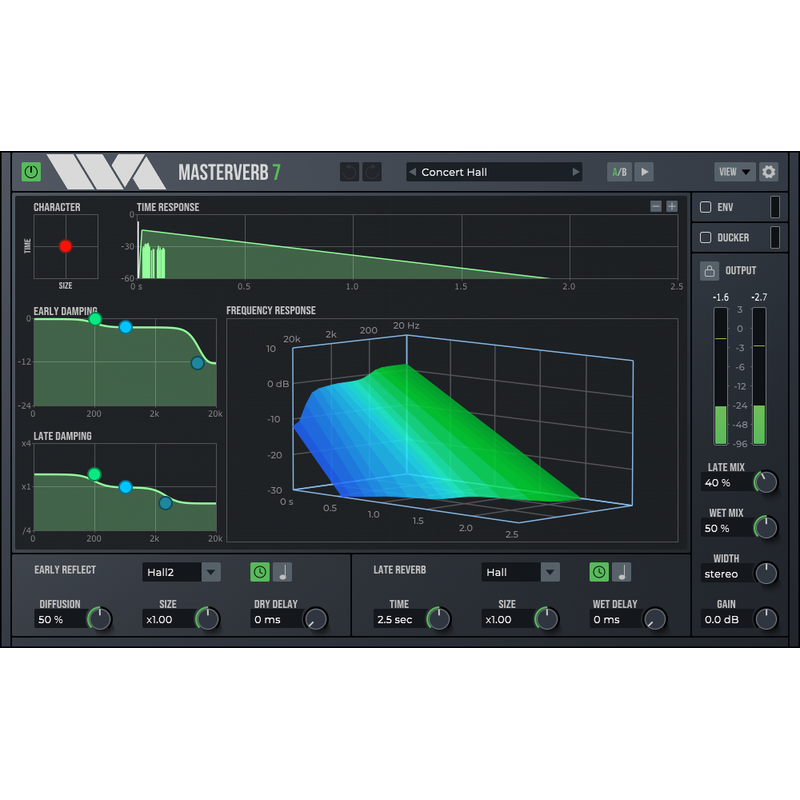 Wave Arts MasterVerb 7｜混響效果插件