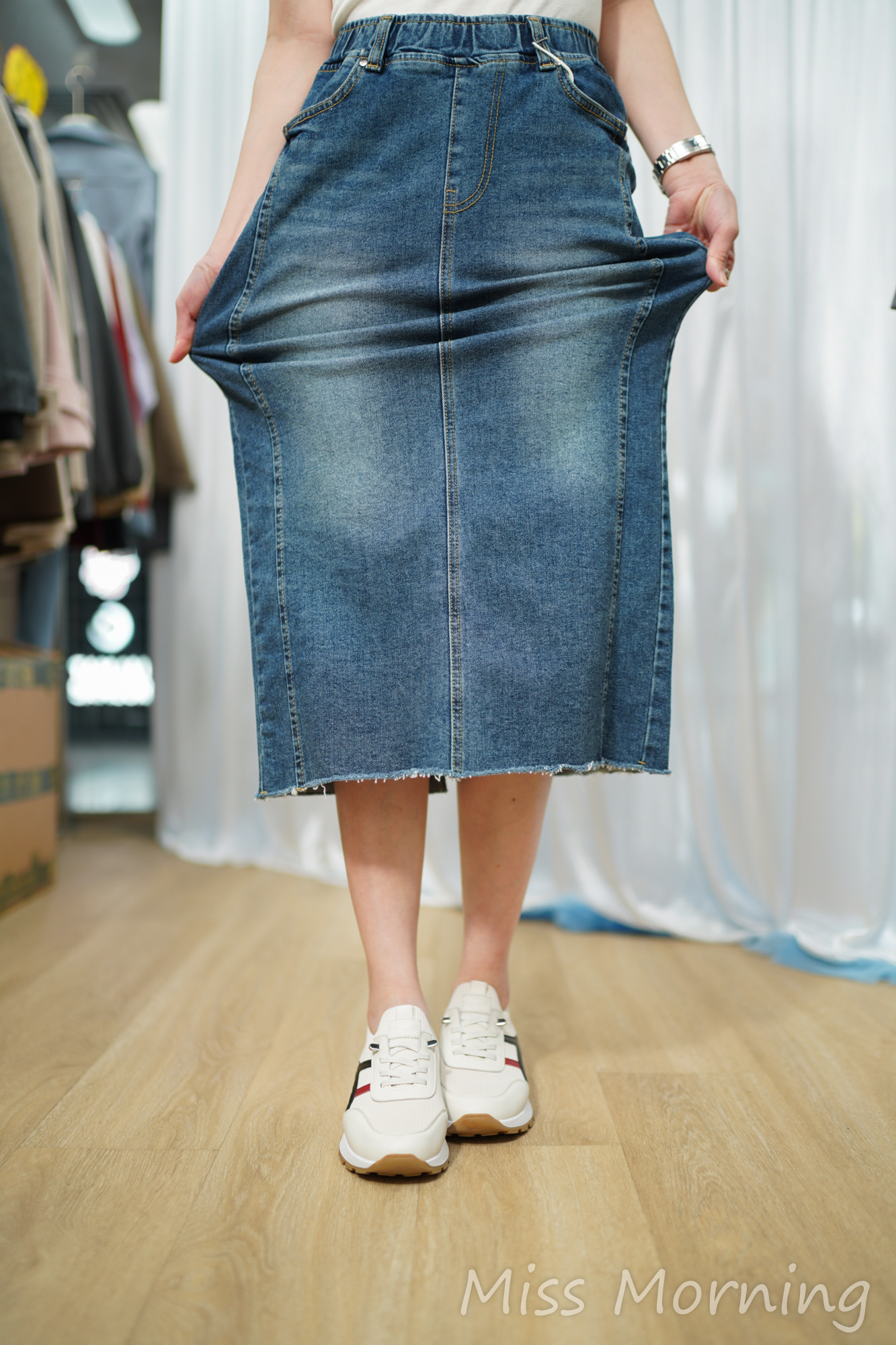 全彈彈彈好好著顯瘦牛仔裙(34065)