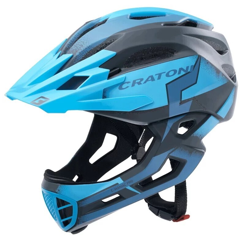 CRATONI C-manic 全罩式 彩繪版 兒童安全帽/石油藍