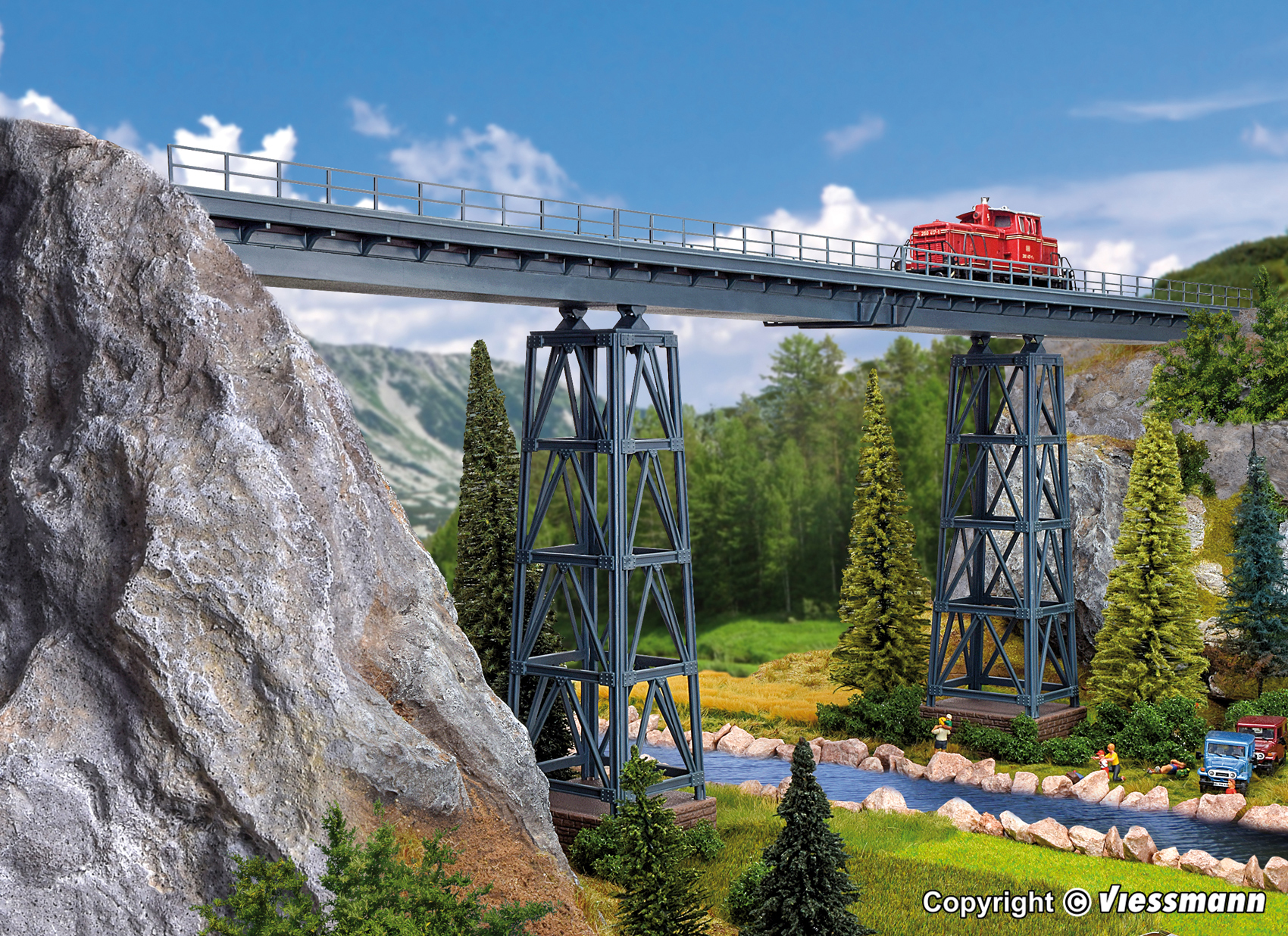 Vollmer 42550 HO規 高架橋克羅伊茨塔爾大廳.套件