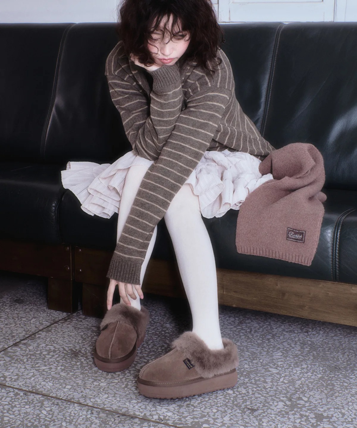 Rockfish Weatherwear CLOUDY FLATFORM FUR MULES