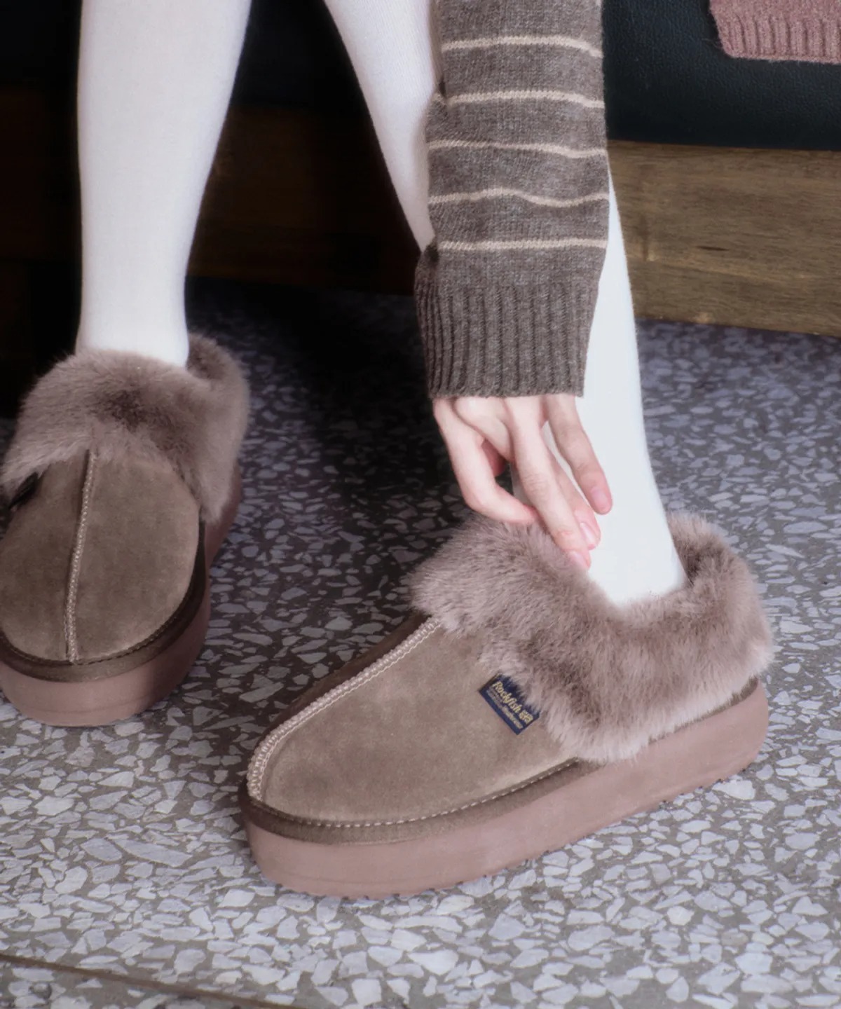Rockfish Weatherwear CLOUDY FLATFORM FUR MULES