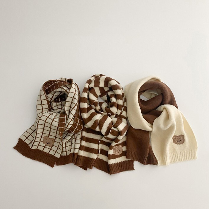 咖啡小熊 圍巾