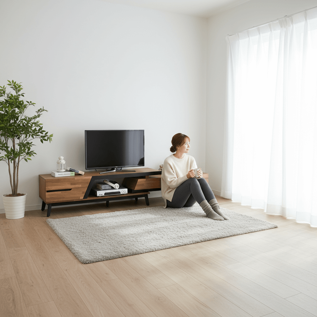 蘇活印象 現代幾何斜切設計 | 淺色天然木紋拼接