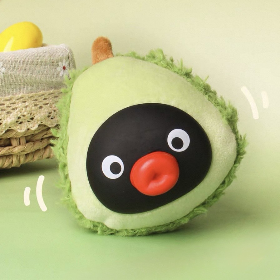 PINGU 企鵝家族 水果系列 搪膠毛絨吊飾 盲盒