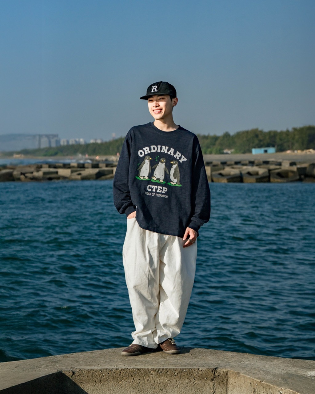 Ordinary 竹節棉企鵝長Tee 2.0