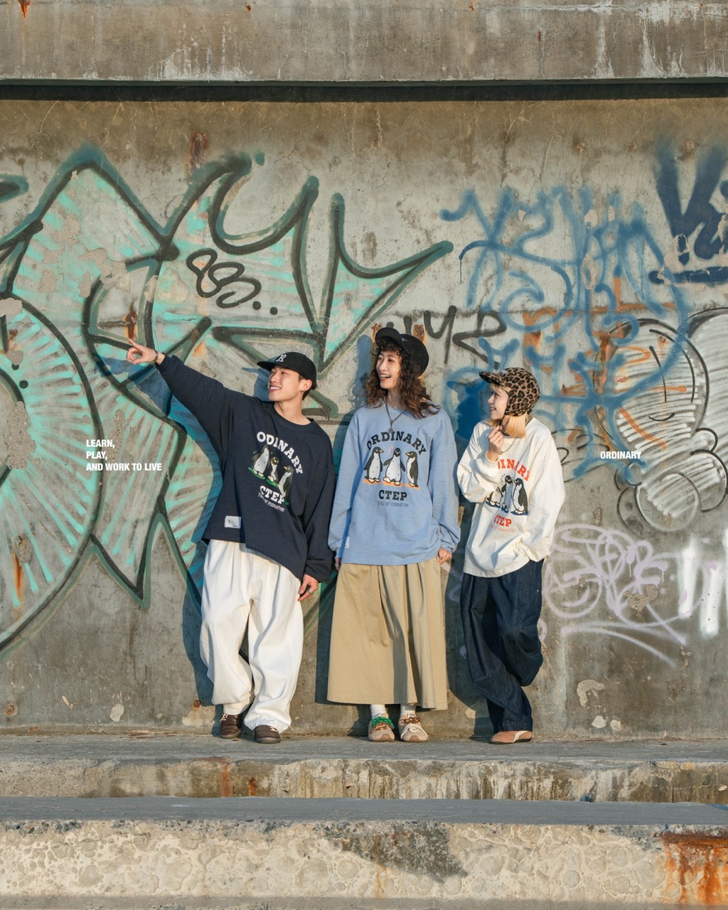 Ordinary 竹節棉企鵝長Tee 2.0