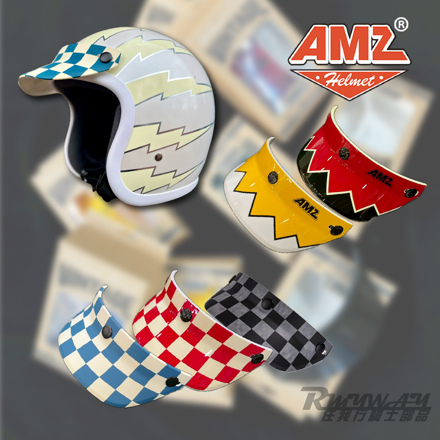 AMZ 復古帽簷 彩繪 中版 個性配件 短帽簷