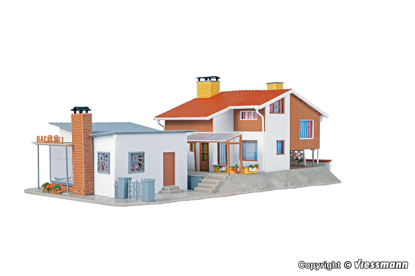 Vollmer 43724 HO規 房子和糖果店.套件