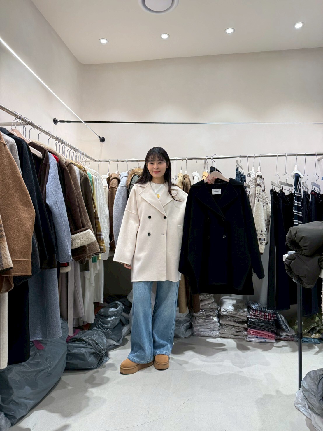 CB5341 排釦手工羊毛中長西裝 *優惠碼不適用*