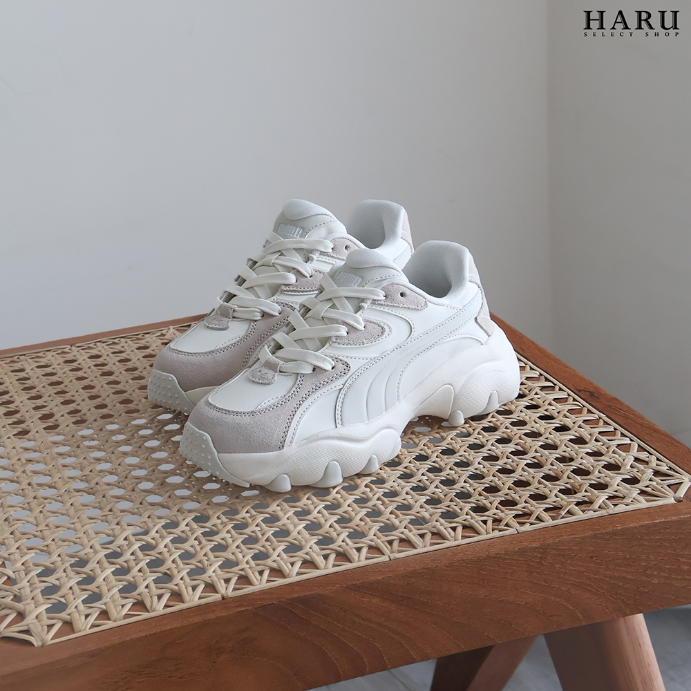 PUMA PULSAR LITE 奶白 麂皮 皮革 老爹鞋 增高 厚底 小白鞋 女生休閒鞋 401858-03