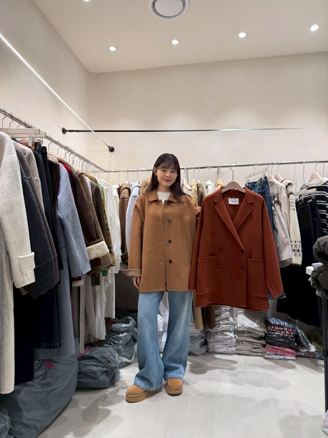 CB5331 排釦手工羊毛外套 *優惠碼不適用*