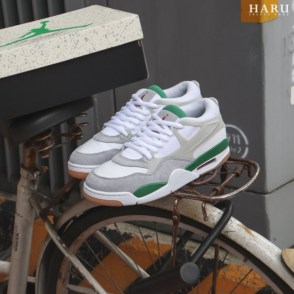 Nike AJ4 Air Jordan 4 RM Pine Green 白綠 麂皮拼接 復古籃球鞋 FQ7939-103