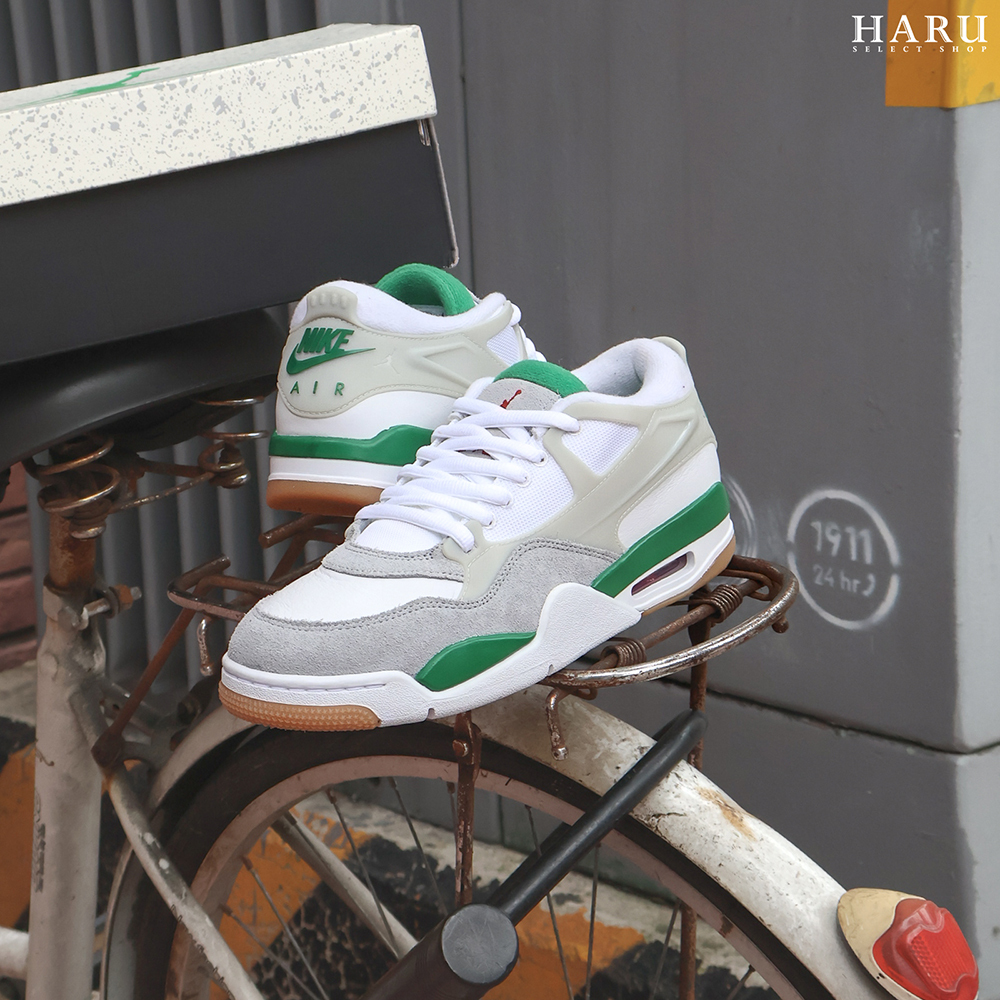 Nike AJ4 Air Jordan 4 RM Pine Green 白綠 麂皮拼接 復古籃球鞋 FQ7939-103