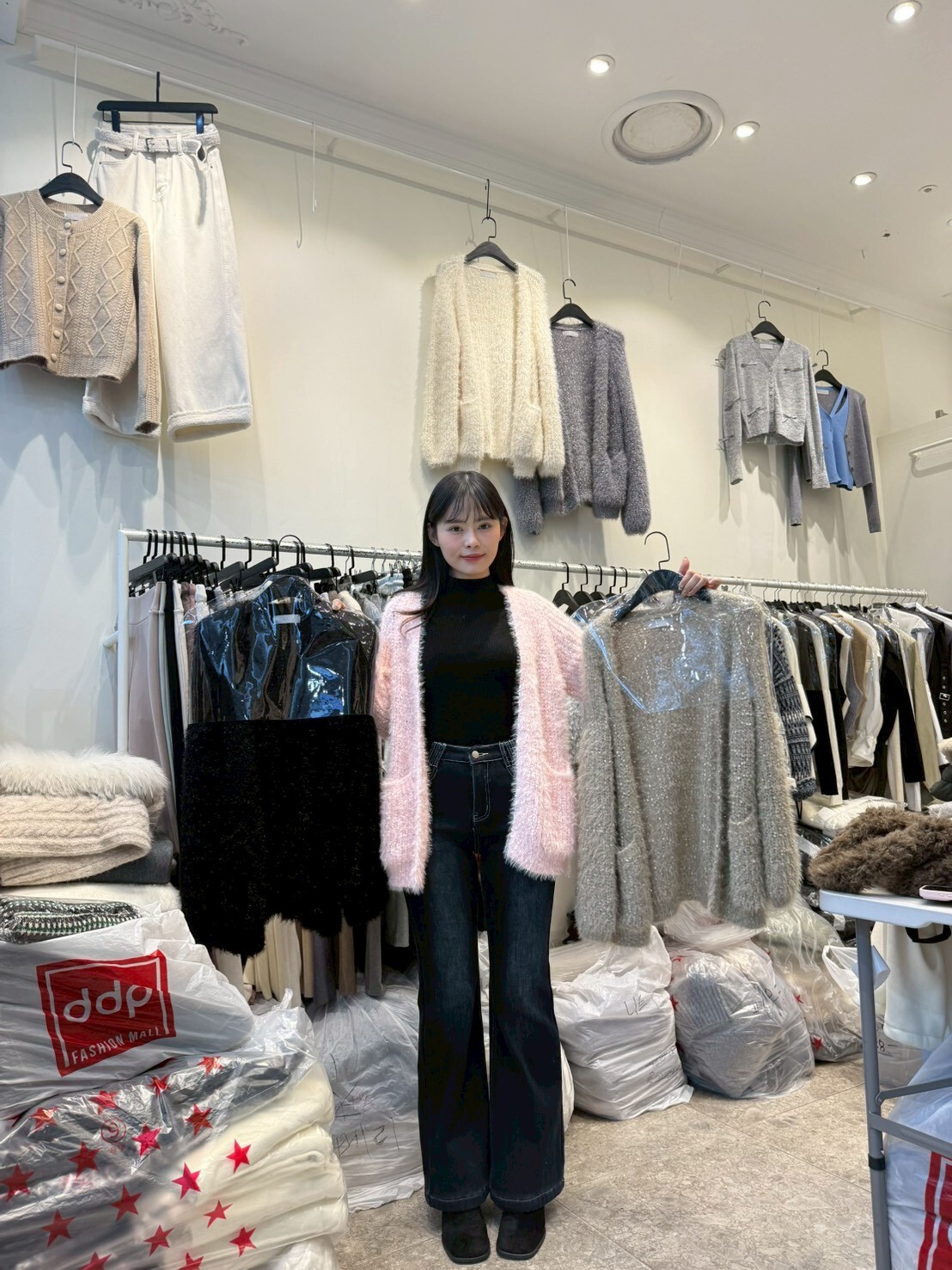 WE5337 夢幻色寬鬆針織外套