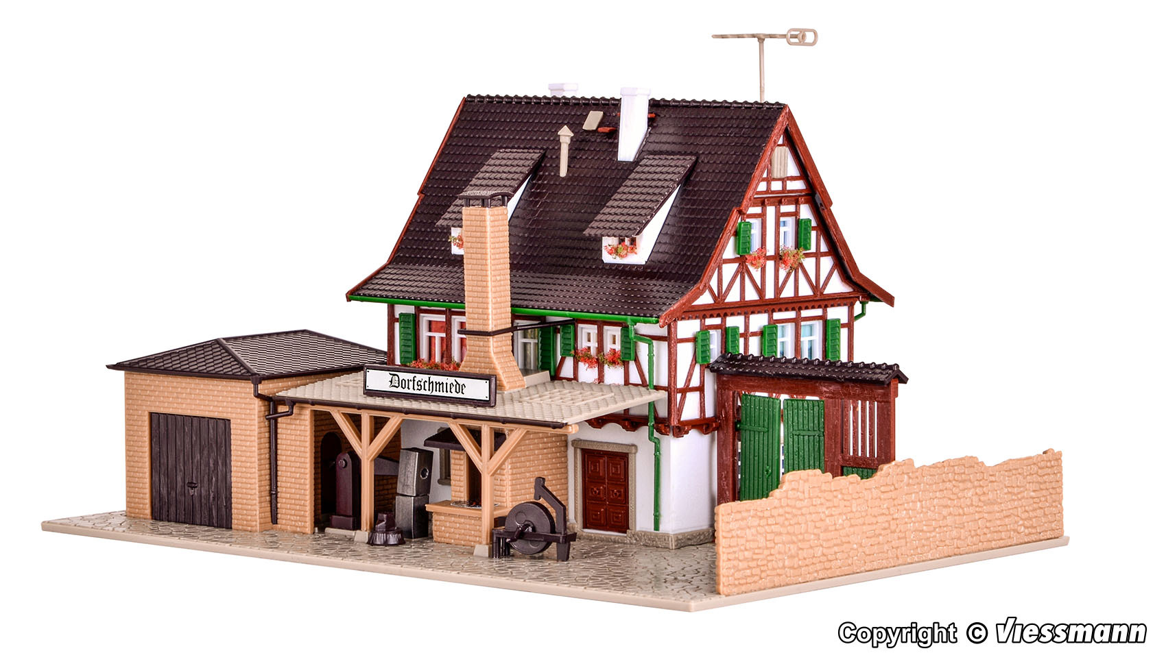 Vollmer 47696 N規 有內裝的村莊鐵匠鋪.套件