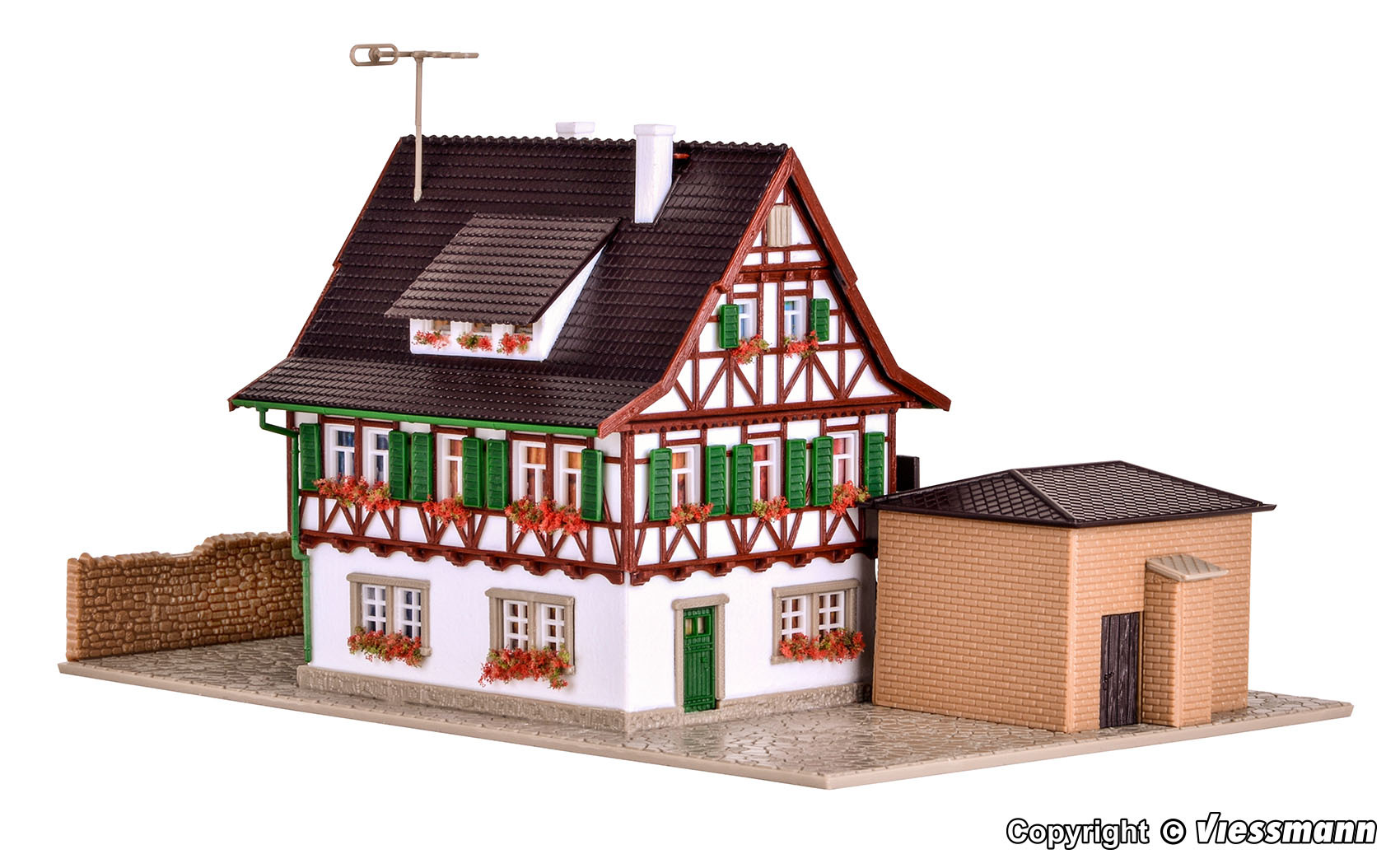 Vollmer 47696 N規 有內裝的村莊鐵匠鋪.套件